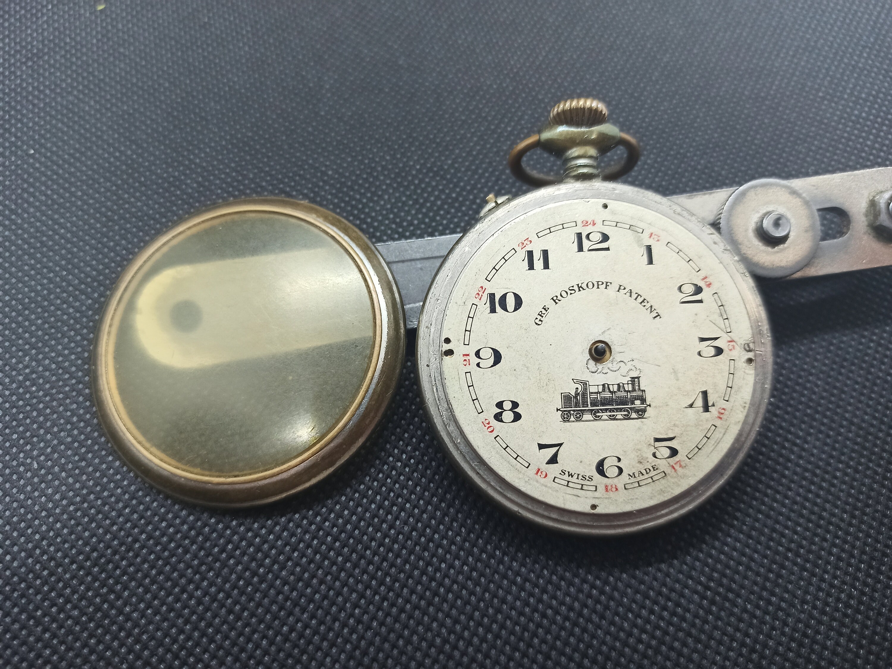 Orologio da tasca antico Gre Roskopf Patent Railway in | Etsy Italia