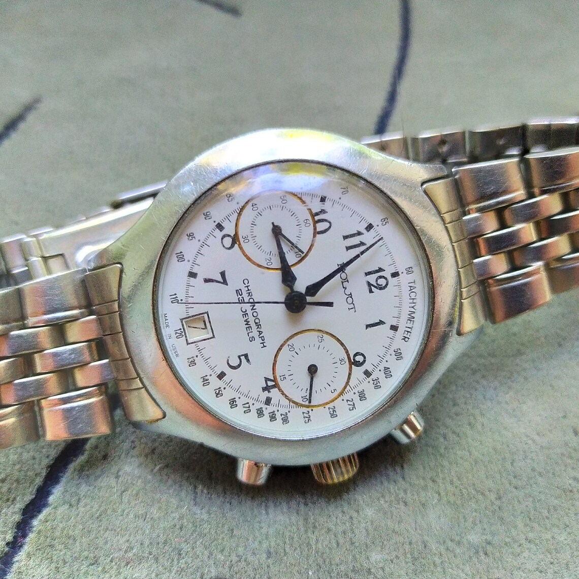 Wrist Watch POLJOT Chronograph STURMANSKIE 3133 23 Jewels Made - Etsy
