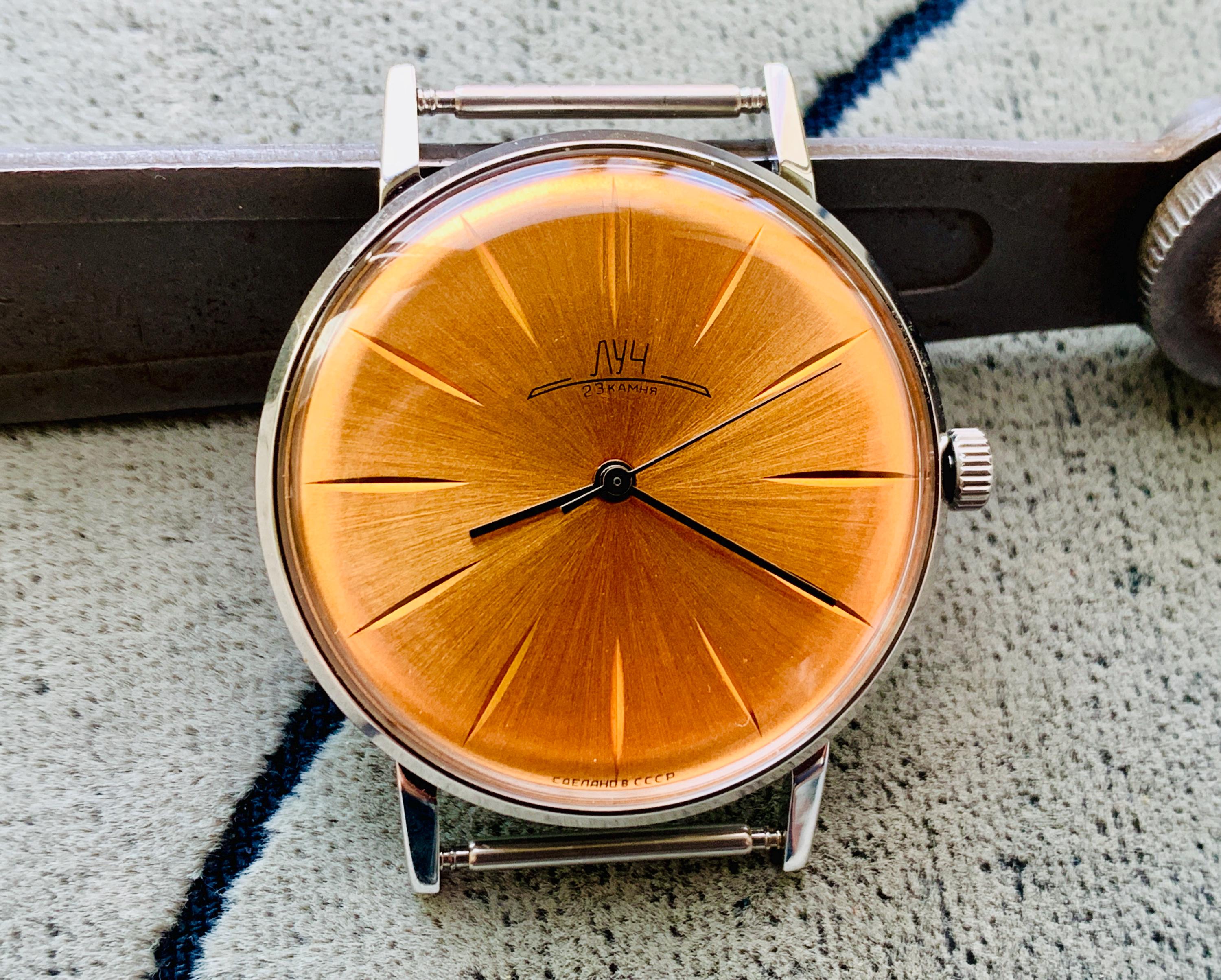 Luch Soviet Vintage Mechanical Watch 1970-80s Soviet vintage wrist watch LUCH - SovietWatchStore.com main image 2