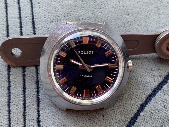 Collectible Watch POLJOT 17 Jewels Volcano Large Case 1 Mchz Named Kirova Made in Ussr wrist Watch POLET Manual Winding Made in Soviet Union Etsy UK