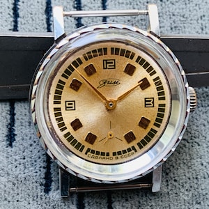 Vintage ZIM Pobeda Watch, USSR Made, Manual Wind