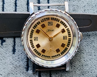 Vintage ZIM Pobeda Watch, USSR Made, Manual Wind