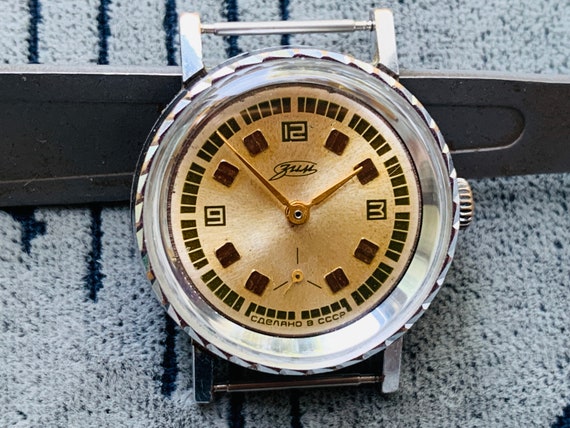 Vintage ZIM Pobeda Watch, USSR Made, Manual Wind