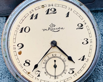 Kirovskie 1 GChZ zakhorloge: 15 juwelen, USSR onderdelen/reparatie horlogemakerproject