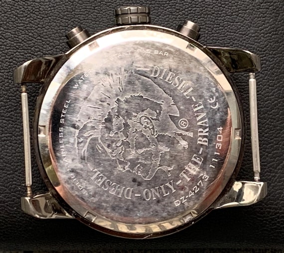 Vintage DIESEL Quartz Watch DZ-4273, Stainless Steel Back (no Band