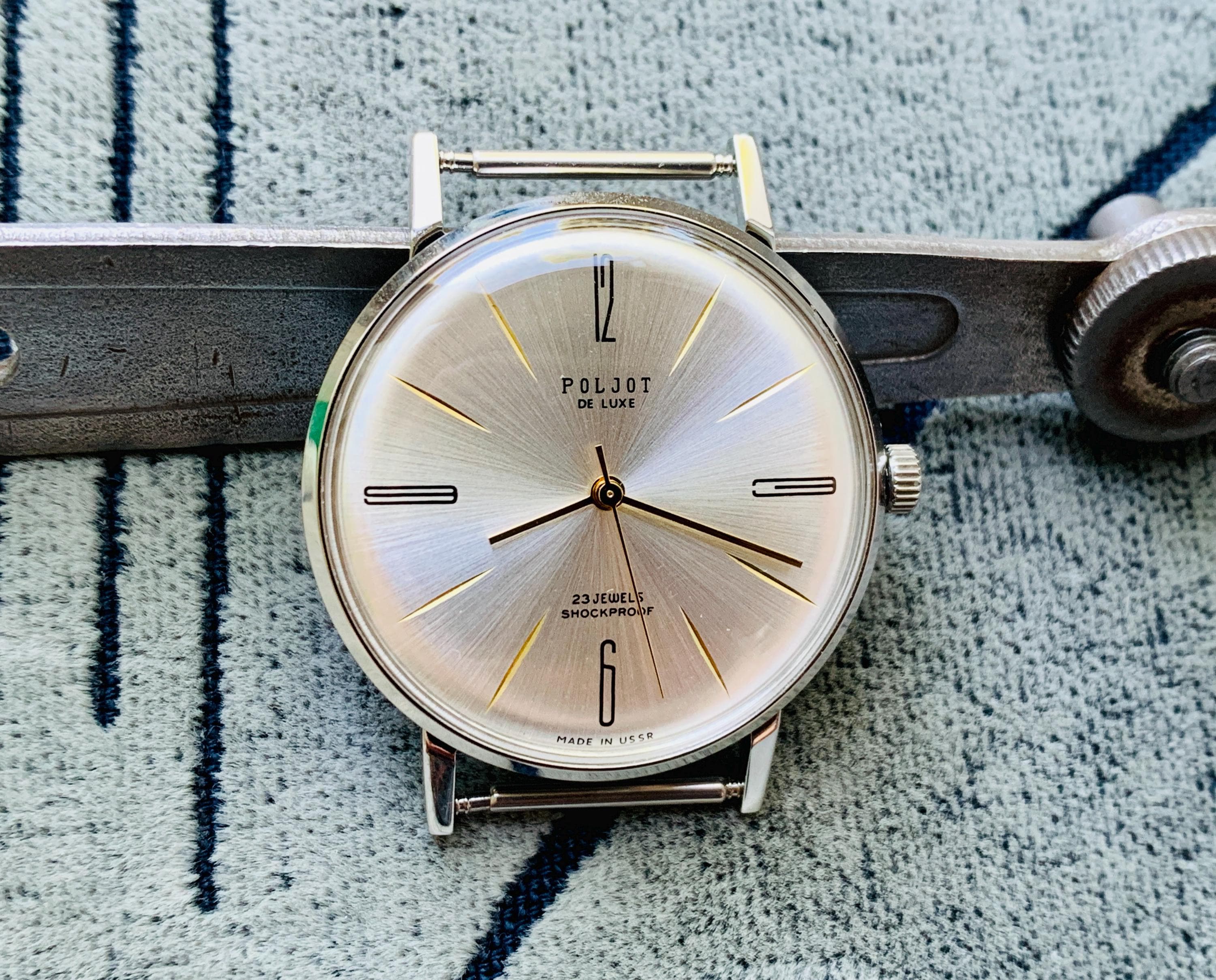 Vintage Poljot De Luxe Uhr: UdSSR 23 Jewels Ultra Schlanke