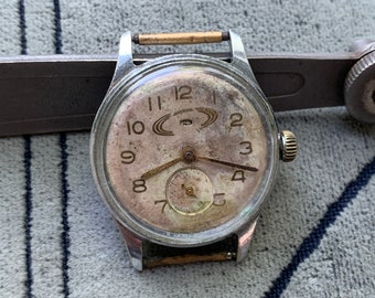 Orologio da collezione Saturn 17 gioielli in riparazione o pezzi di ricambio Chistopol realizzato in URSS/Early Soviet Watch Сатурн/Watchmaking/Steampunk/montre