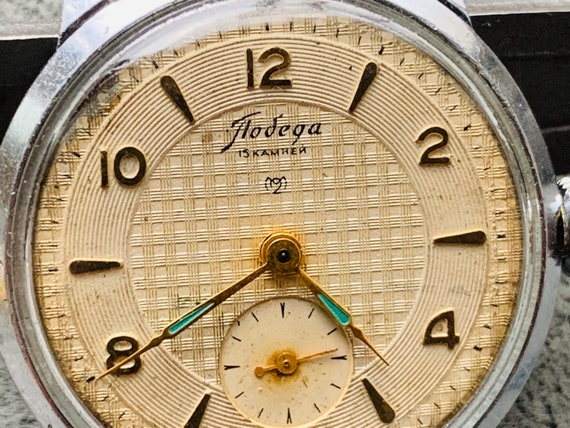 Collectible Watch POBEDA 15 jewels early classic … - image 6