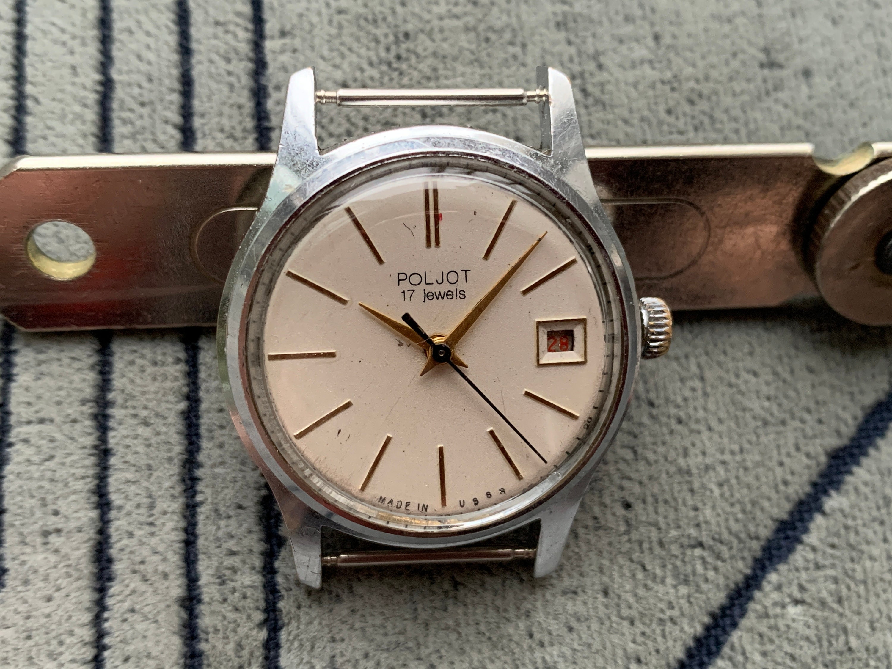 新素材新作 Collectible Watch POLJOT 17 Jewels Manual Winding 1 Mchz アナログ（手巻き）