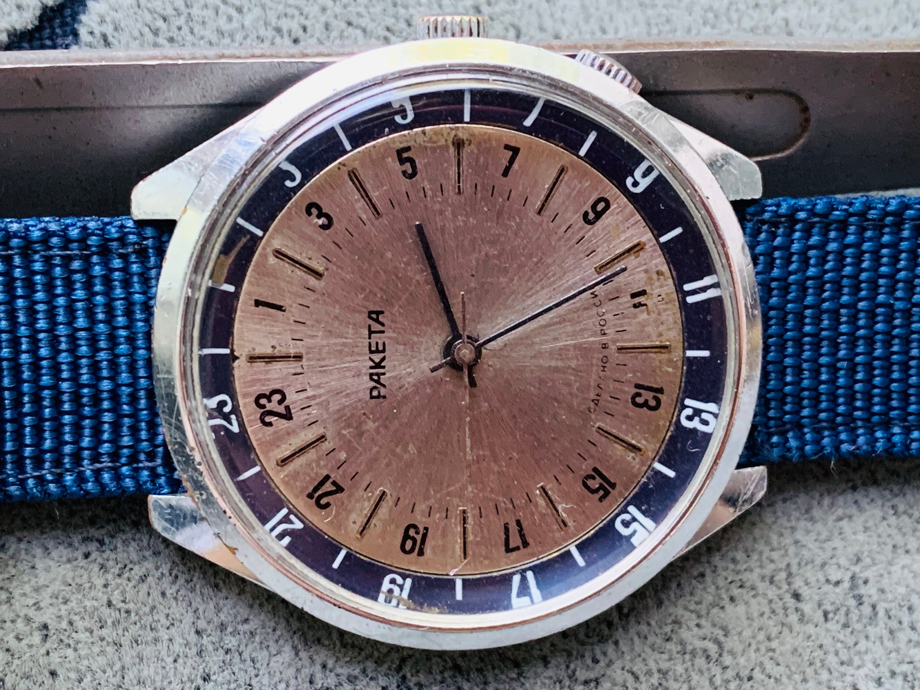 Orologio da collezione RAKETA 24 ore Quadrante polare a carica | Etsy Italia