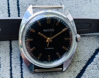 Vintage WOSTOK Men's Watch: USSR Made, 17 Jewels, Classic Design