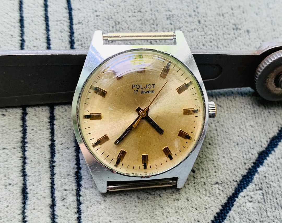 Vintage Poljot Armbanduhr: 17 Jewels, Handaufzug, UdSSR gemacht