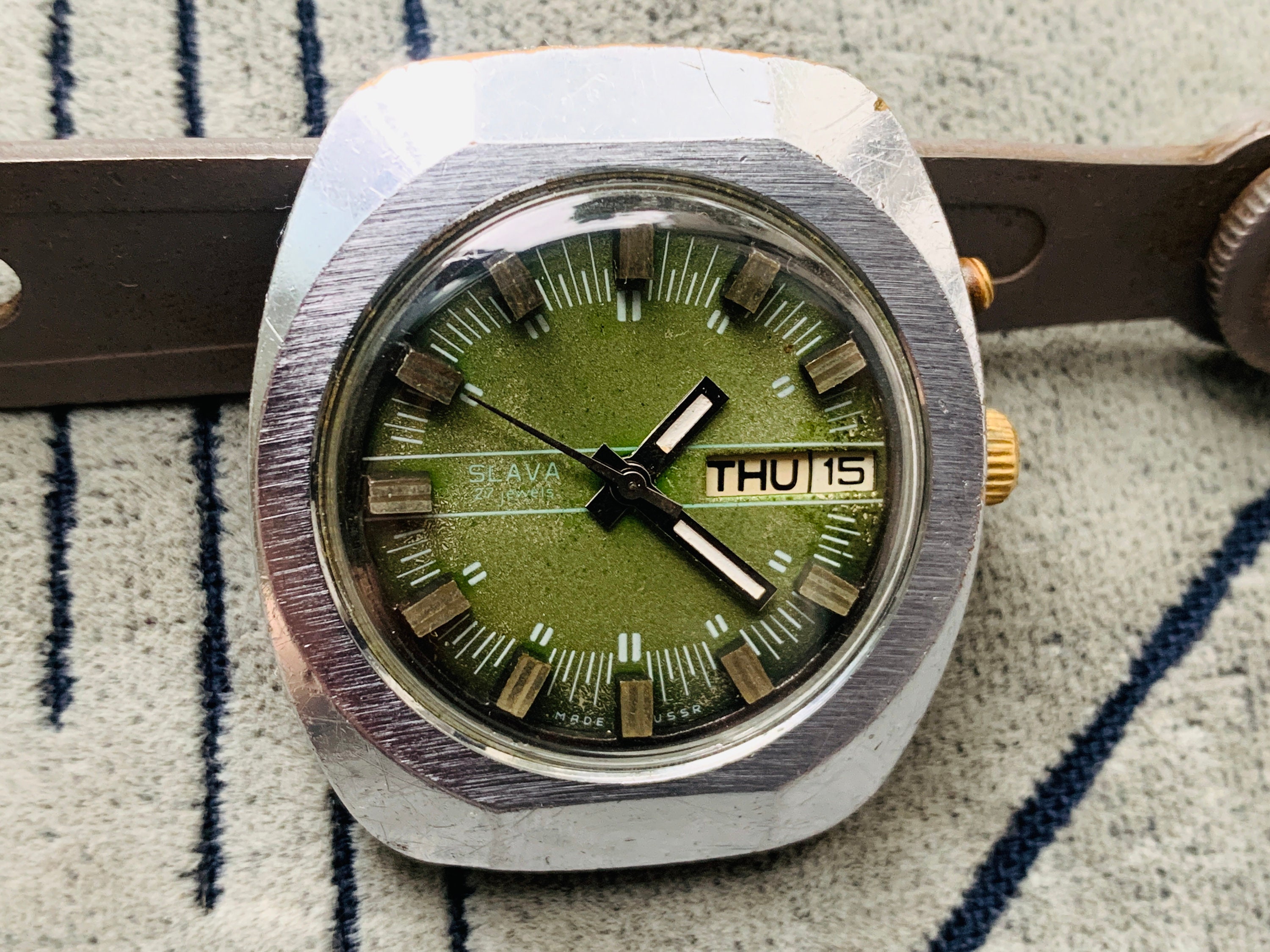 Slava watch 27 jewels sale