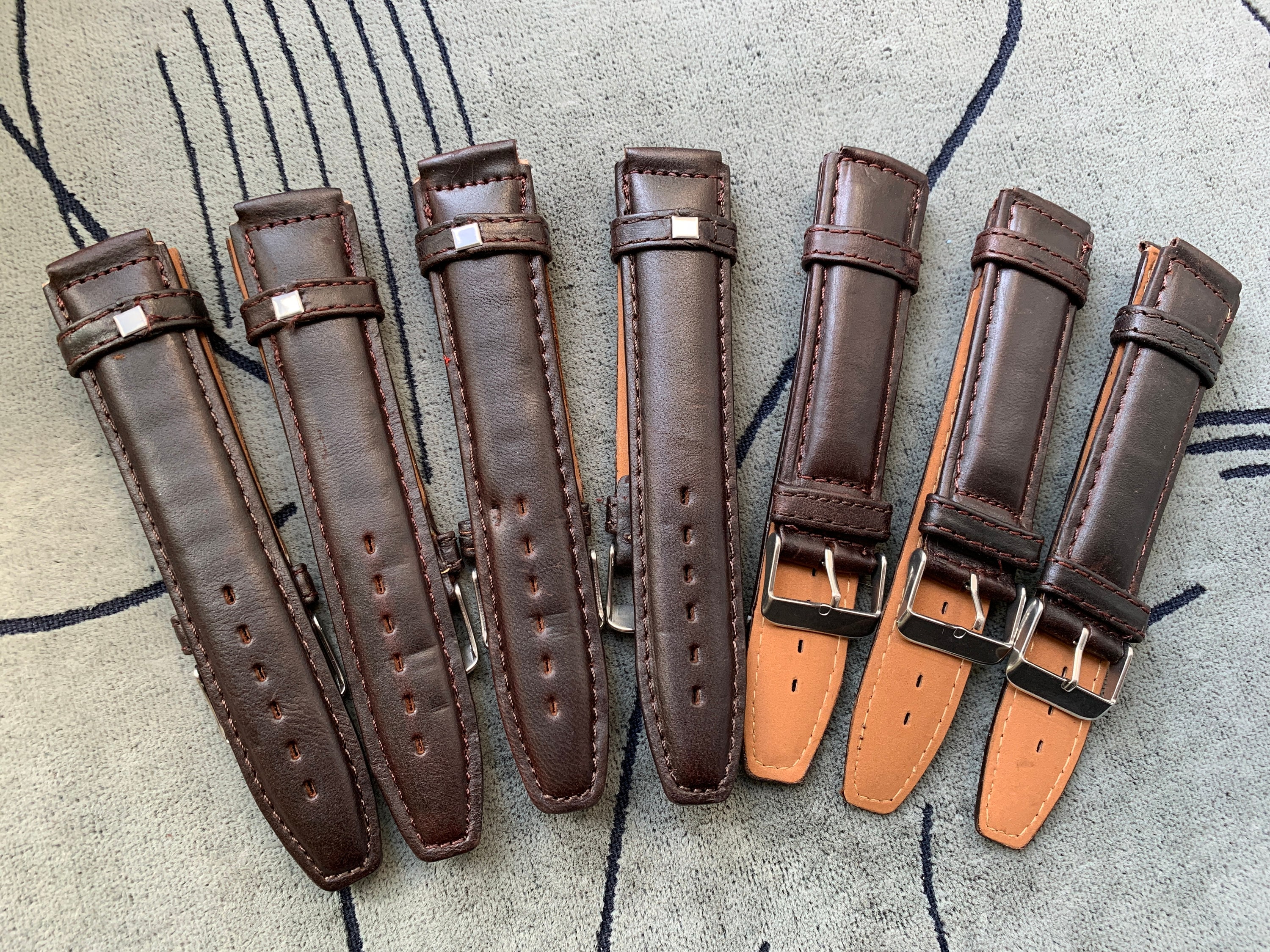 brown leather strap