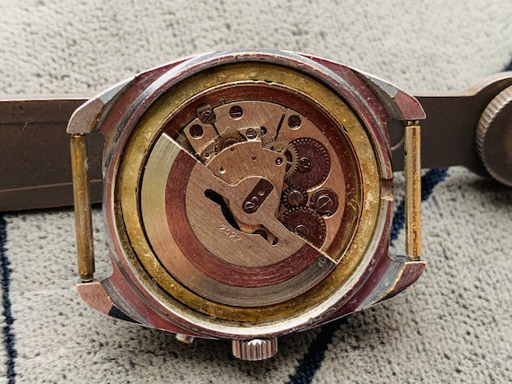 Wrist Watch SLAVA 27 Jewels Automatic Double Calendar 2 Mchz Made in Ussr collectible Watch 2427 Su Large Case Size russian Watch uhr Etsy UK