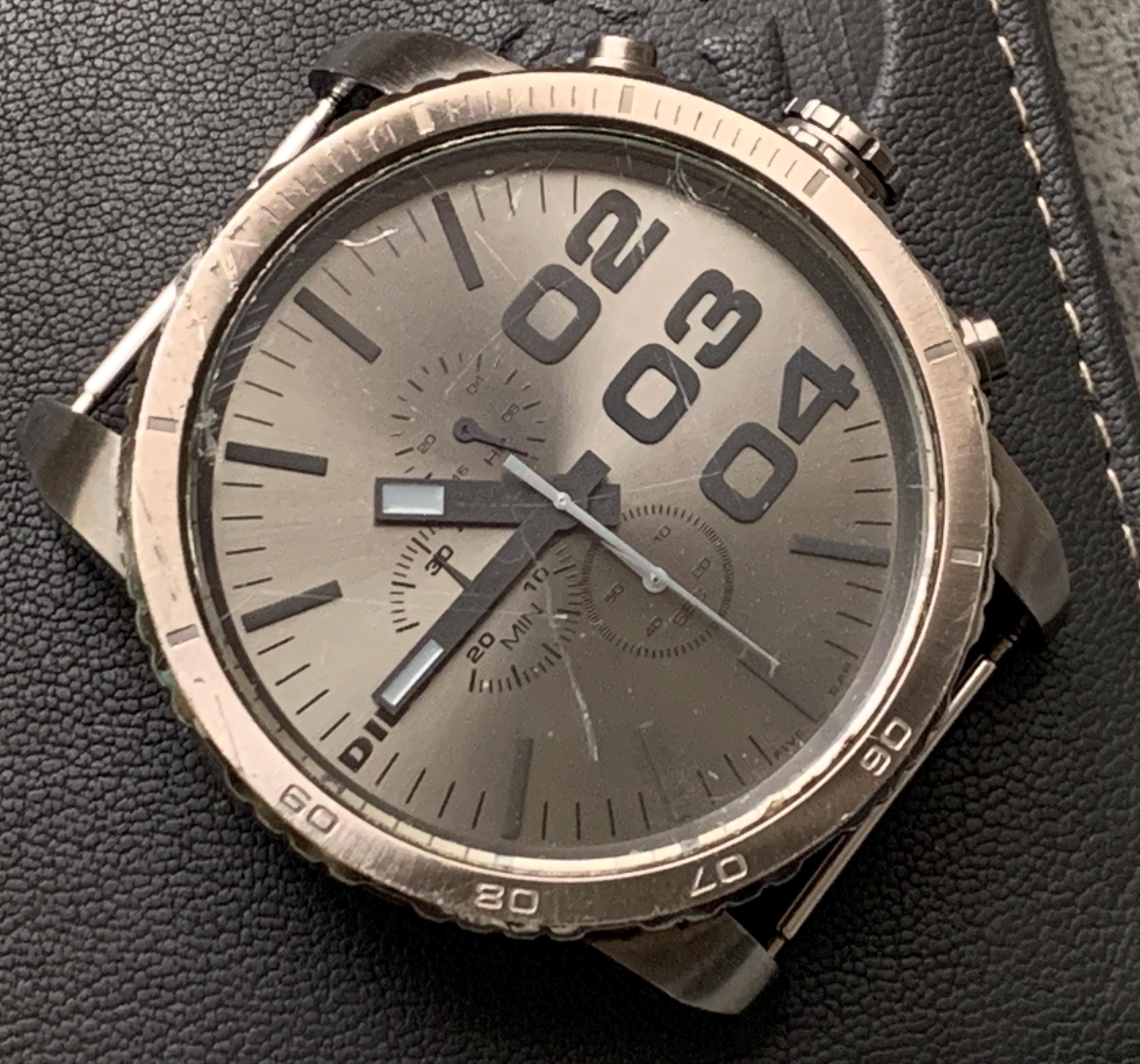 Vintage DIESEL Quartz Watch DZ-4273, Stainless Steel Back (no Band