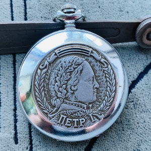 Collectable watch MOLNIYA Peter I the Great beautiful limited edition ChChZ/Pocket watch MOLNIJA 300 years since Navy/Fleet 1696-1996/montre