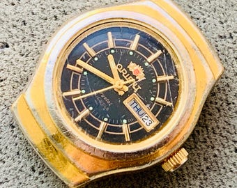 Vintage ORIENT Crystal Automatic Women's Watch 21 Jewels, Made