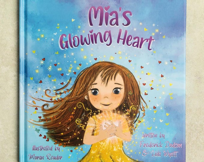 Featured listing image: Mia's Glowing Heart |  Illustrated Children's Book | Kids Self Love Book | Kids Confidence Book