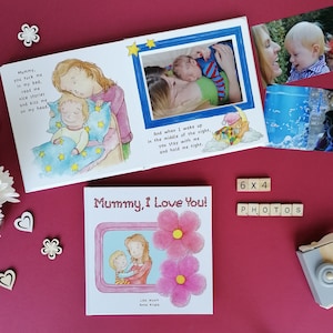 Mummy I Love You Illustrated Story Book with Own Photo Best Mum Mother Day Christmas Birthday Gift from Child Keepsake - Version 1