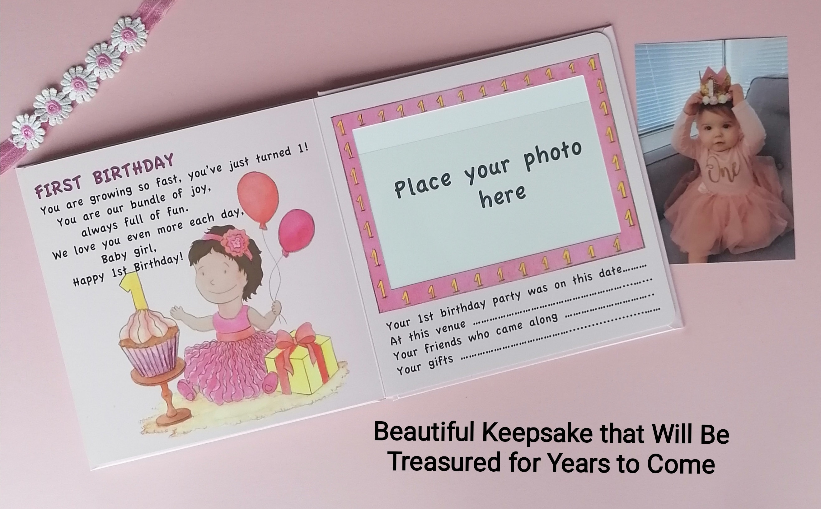Baby Girl First Year S Memory Book Dark Hair Light Skin Baby Girl First Year S Memory Book Dark Hair Light Skin