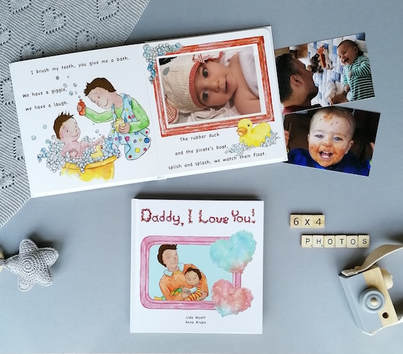 Daddy I Love You Dark Hair Light Skin Dad Birthday Gift Etsy