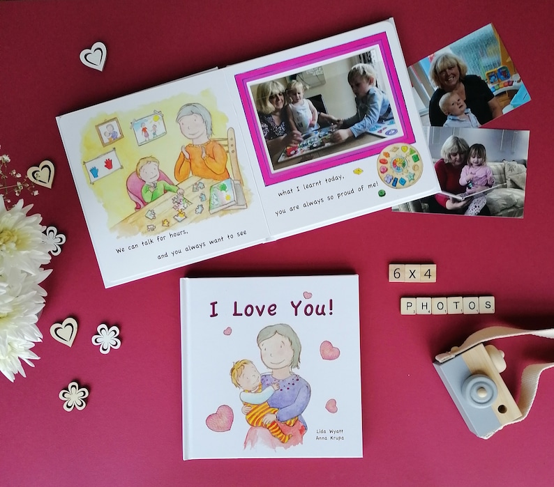 How about giving a Custom Reading Book to create memories between grandkids and grandparents? With thoughtful illustrations and 6 photo frames which make a touching story. Send it to your new grandparents and imagine their tears of joy when they receive this unique gift!