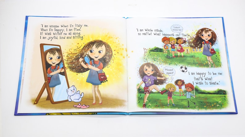 Illustrated Book, Children's Book, Mias Glowing Heart, Kids Self Love Book,  Storybook for Kid, Gift from Parents, Kids Confidence Book, Hardcover Storybook, Empowerment Gift, Rhyming Book, Kids Keepsake Book, Self Esteem Book, Positive Message, Mia's Glowing Heart