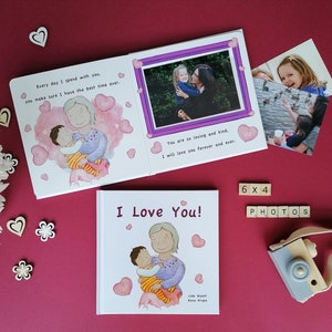 I Love You Greatest Grandma STORY BOOK ALBUM Nanny Nana Granny Personalized Gift from Grandchild Keepsake Memory Photo Book – V2