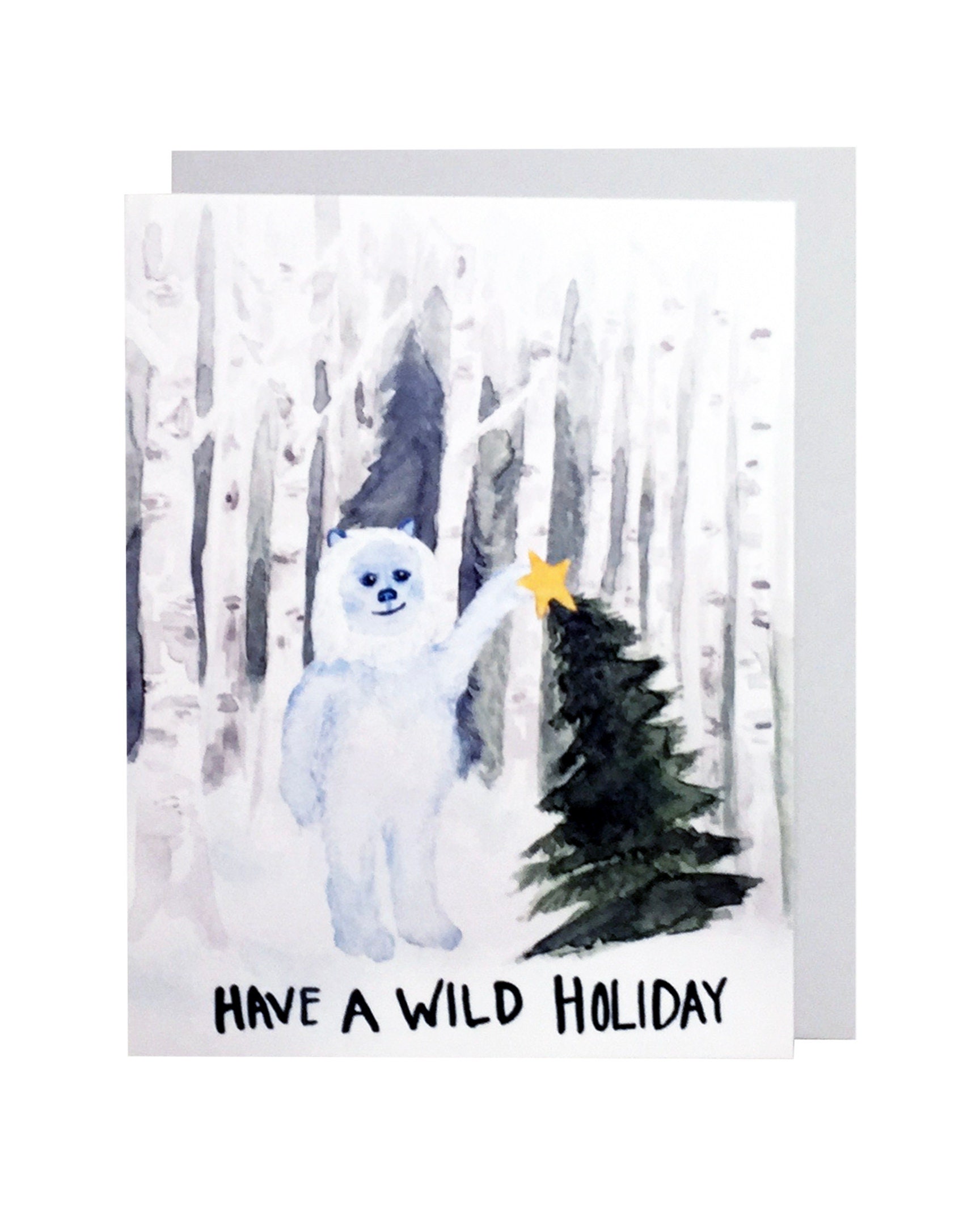 Yeti Christmas Card 