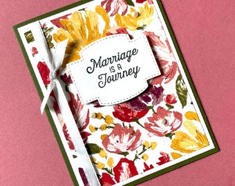 Couples wedding card, Colorful wedding card, Bride and groom cards, Wedding congratulations, Newlywed card, Fun wedding card, Marriage cards