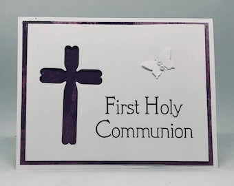 Christian Communion card, Communion Day, Religious event, First Holy Communion card, Holy Communion, For boy, For girl, Religious cards