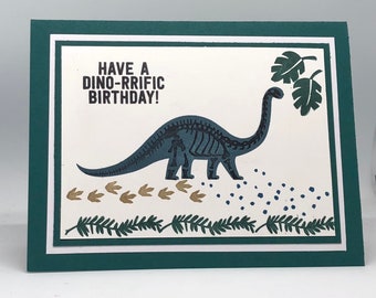 Childs birthday card, Dino birthday card, Fun dinosaur card, Kids Birthday card, Childs BD card, Boys birthday card, Girls birthday card,