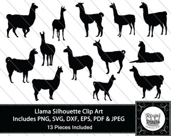 Download Llama silhouette | Etsy