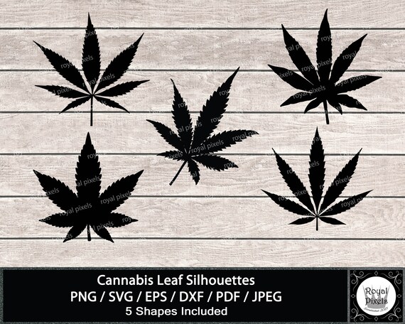 wallpapers Clip Art Pot Leaf Silhouette etsy