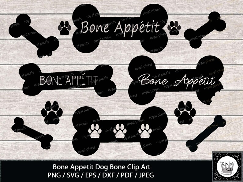 Download Dog Bone SVG Bone Appetit Dog Bone Dog Paw Cut File Pet | Etsy