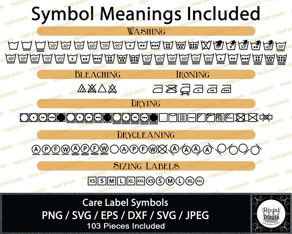 Care labels in textiles