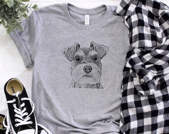 Schnauzer Shirt, Schnauzer Gift For Men Women, Standard Schnauzer Mom Shirt, Miniature Schnauzer Dad Gift, Unisex Schnauzer Tshirt