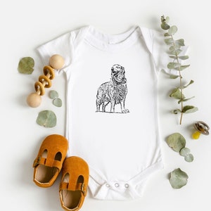 Golden Retriever Baby Bodysuit, Golden Retriever Gifts, Baby Shower Gift For Retriever Lover, Cute Baby Clothes, Golden Art, Dog Baby Grow