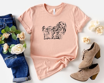 Long Haired Dachshund Shirt, Dachshund Gift, Wiener Dog Shirt, Doxie Mom Shirt, Long Hair Dachshund Tshirt, Unisex Dog Lover Shirt