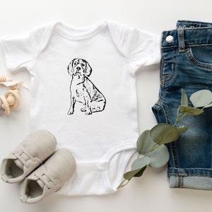 Beagle Baby Outfit, Beagle Baby Clothes, Beagle Gifts, Baby Shower Gift, Cute Baby Clothes, Beagle Art, Beagle Dog Baby Grow