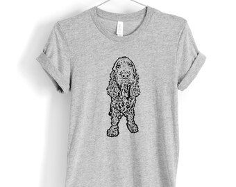 Cocker Spaniel Shirt, Show Cocker Spaniel Gifts, Cocker Spaniel Mom, English Cocker Spaniel Tshirt, Dog Dad Birthday Gift, Unisex Dog Tee
