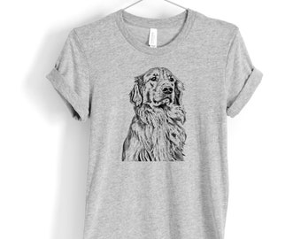 Golden Retriever Shirt, Golden Retriever Gift, Dog Mom Shirt, Cream Retriever Print, Golden Retriever Clothes, Retriever Tshirt