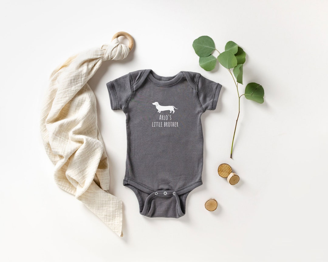 Dachshund Baby Clothes, Cute Dachshund Baby Bodysuit, Personalized