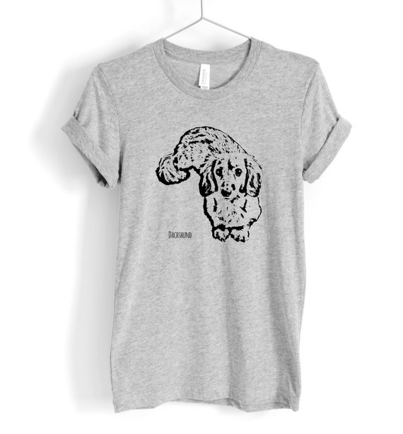 Long Hair Dachshund T Shirt Wiener Dog Doxie Lover Gift Etsy