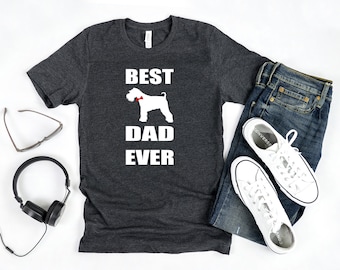 Schnauzer Dad Shirt, Standard Schnauzer Gift For Dog Dad, Miniature Schnauzer T Shirt, Dog Lover Tee, Best Schnauzer Dad Ever