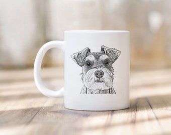 Schnauzer Mug, Schnauzer Gift For Mom, Standard Schnauzer Dad, Giant Schnauzer Dog Mug, Christmas Gift For Dog Mom Dad, 11/15oz