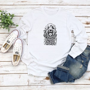 Cockapoo Print Shirt, Cockapoo Gift For Dog Lovers, Cockapoo Mom Shirt, Cockapoo Dad Gift, Unisex Long Sleeve Cockapoo Art Tshirt