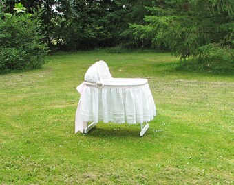 vintage bassinet skirt
