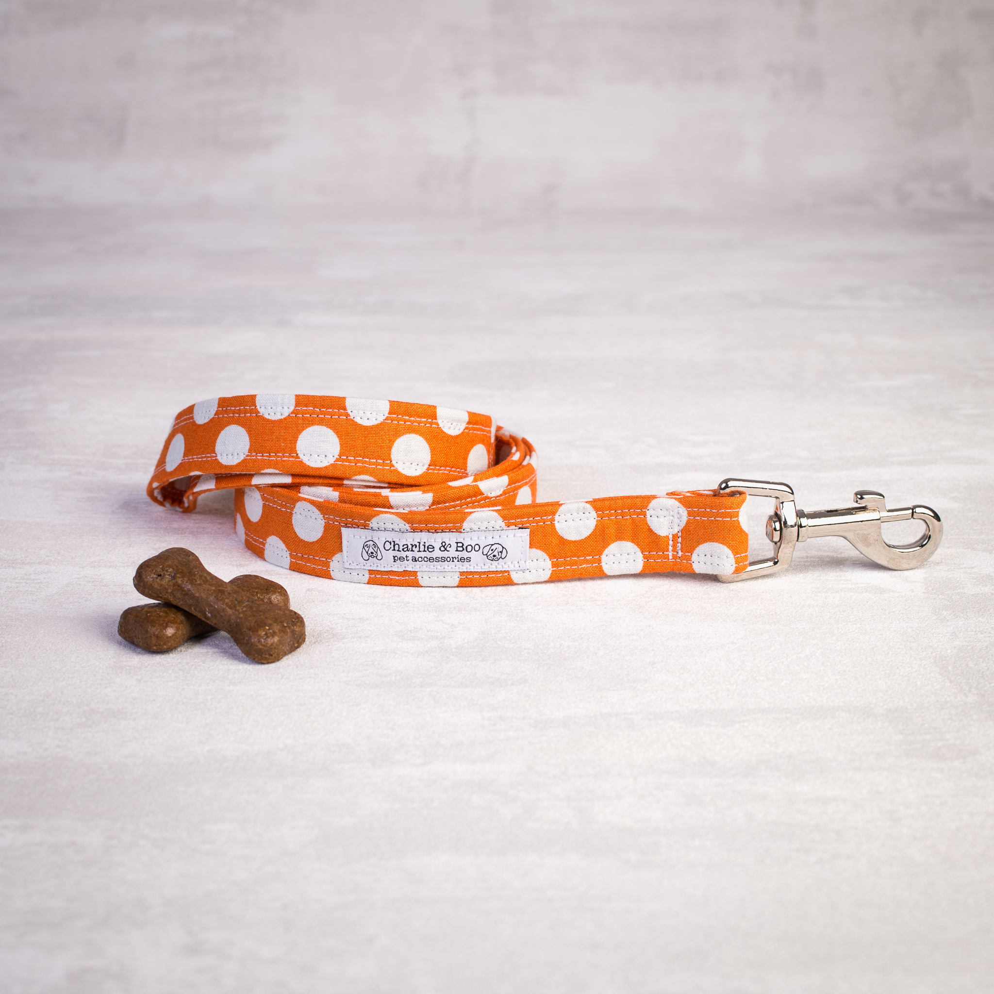 Orange dog lead Orange dog leash Girl dog lead Boy dog Etsy